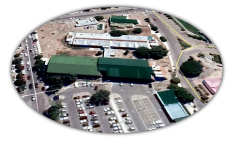 Vista aérea predio universitario Trelew de la UNPSJB